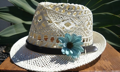 White fedora straw hat, sun hats, hats for women, beach hats, summer hats, womens hats, hat store, ladies hats, sunhat,  straw hats