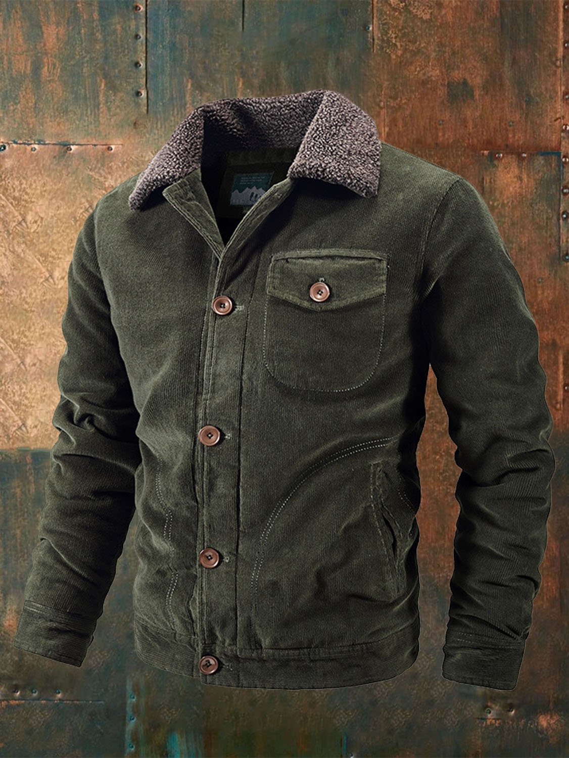 Men's Corduroy Jacket Warm Cotton Jacket