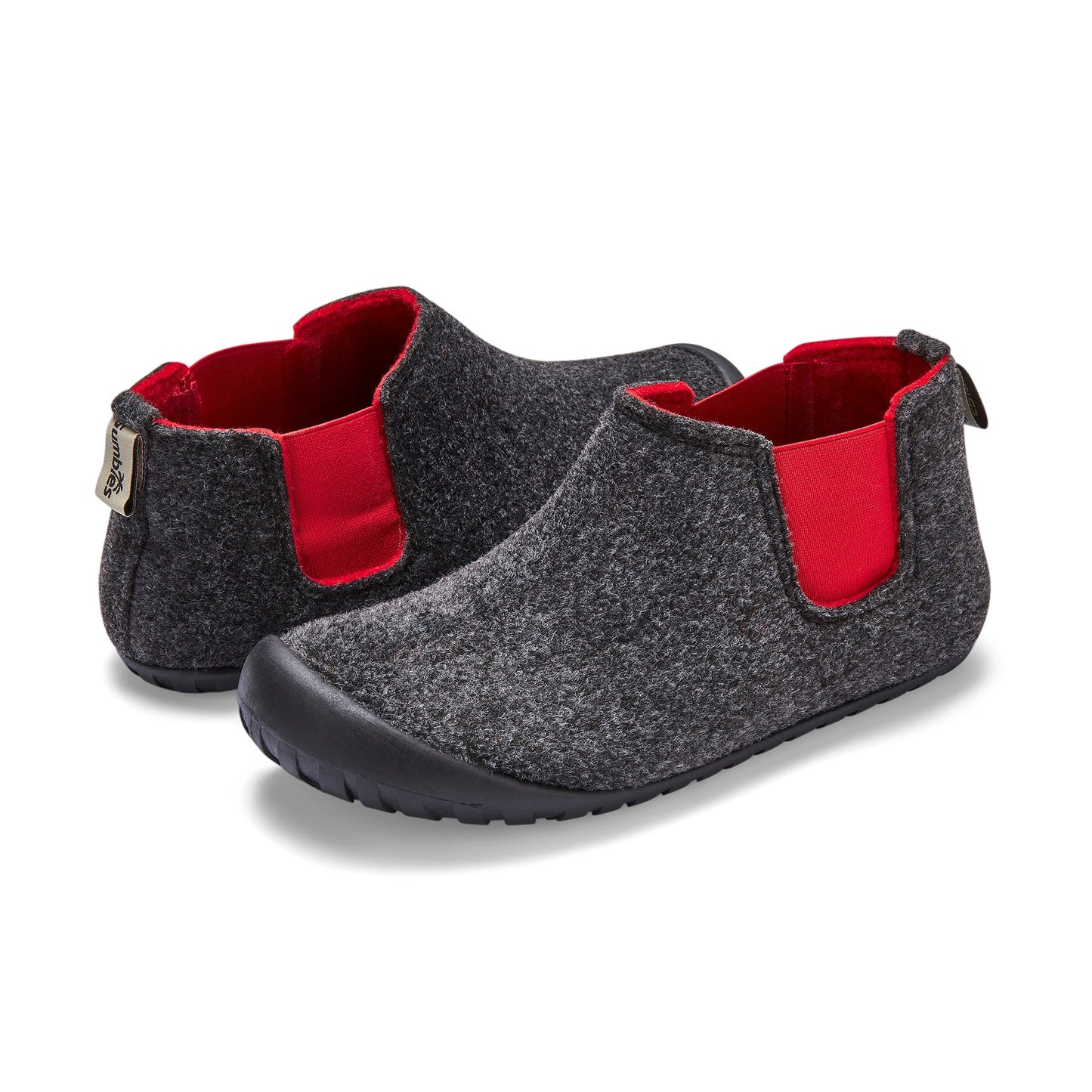 Brumby - Men's - Charcoal & Red Slippers