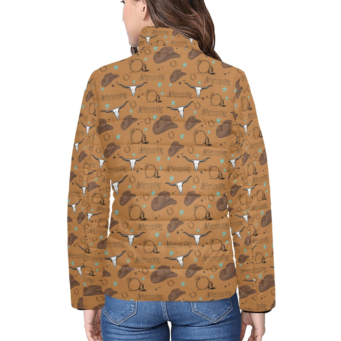 All Western Women's Puffy Bomber Jacket