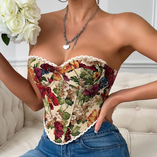 Floral Bella Tapestry Corset_Top