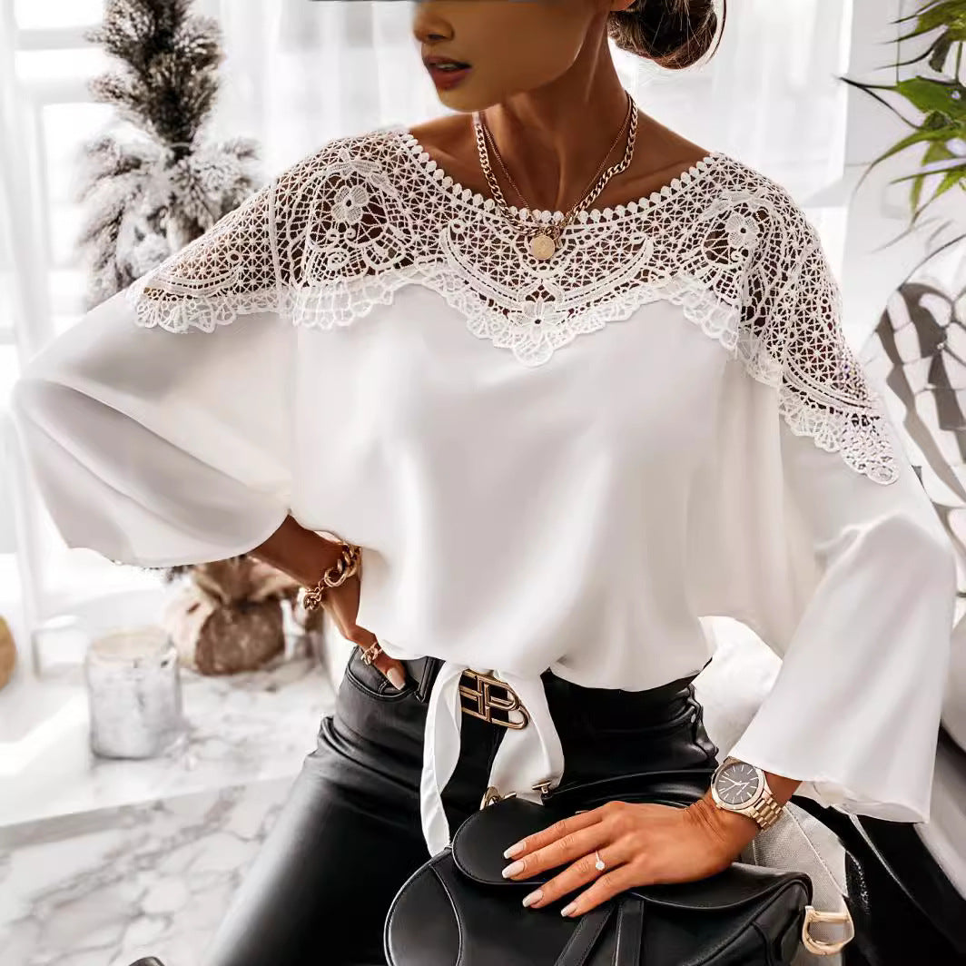 Sophia Lace Detail Blouse