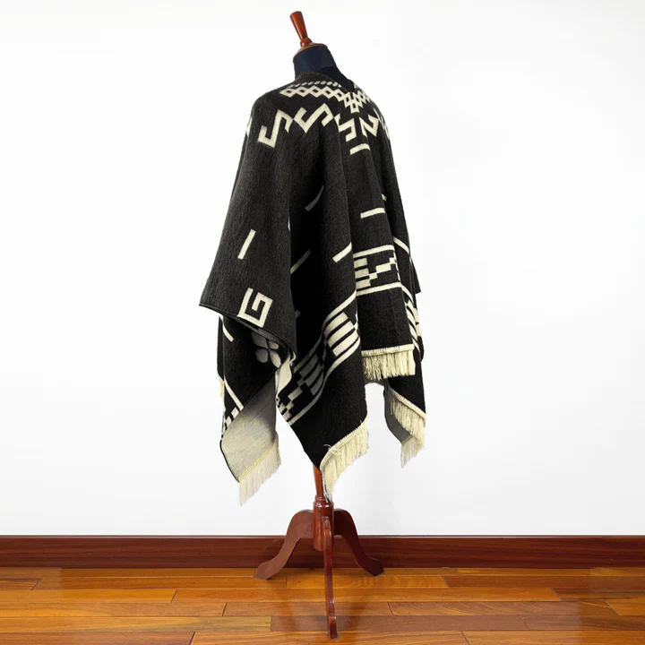 Clint Eastwood Poncho - Alpaca Wool handmade poncho from South America