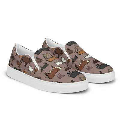 All Cattle, No Hat Women__ Slip-on Canvas Shoes