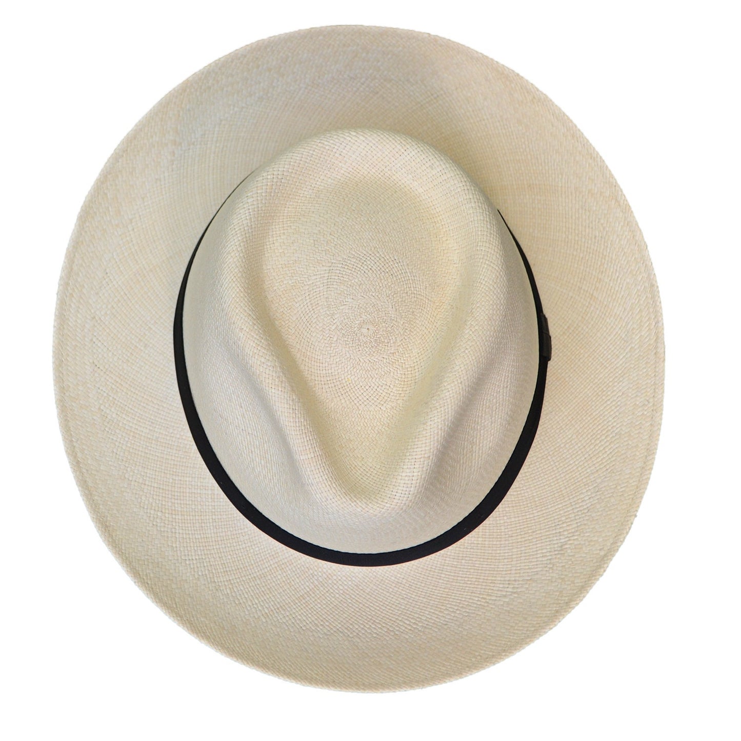 Advanced Teardrop Fedora Panama Hat-Natural Toquilla Straw-Handwoven in Ecuador(HatBox Included)