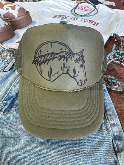 Desert Horse Trucker Hat