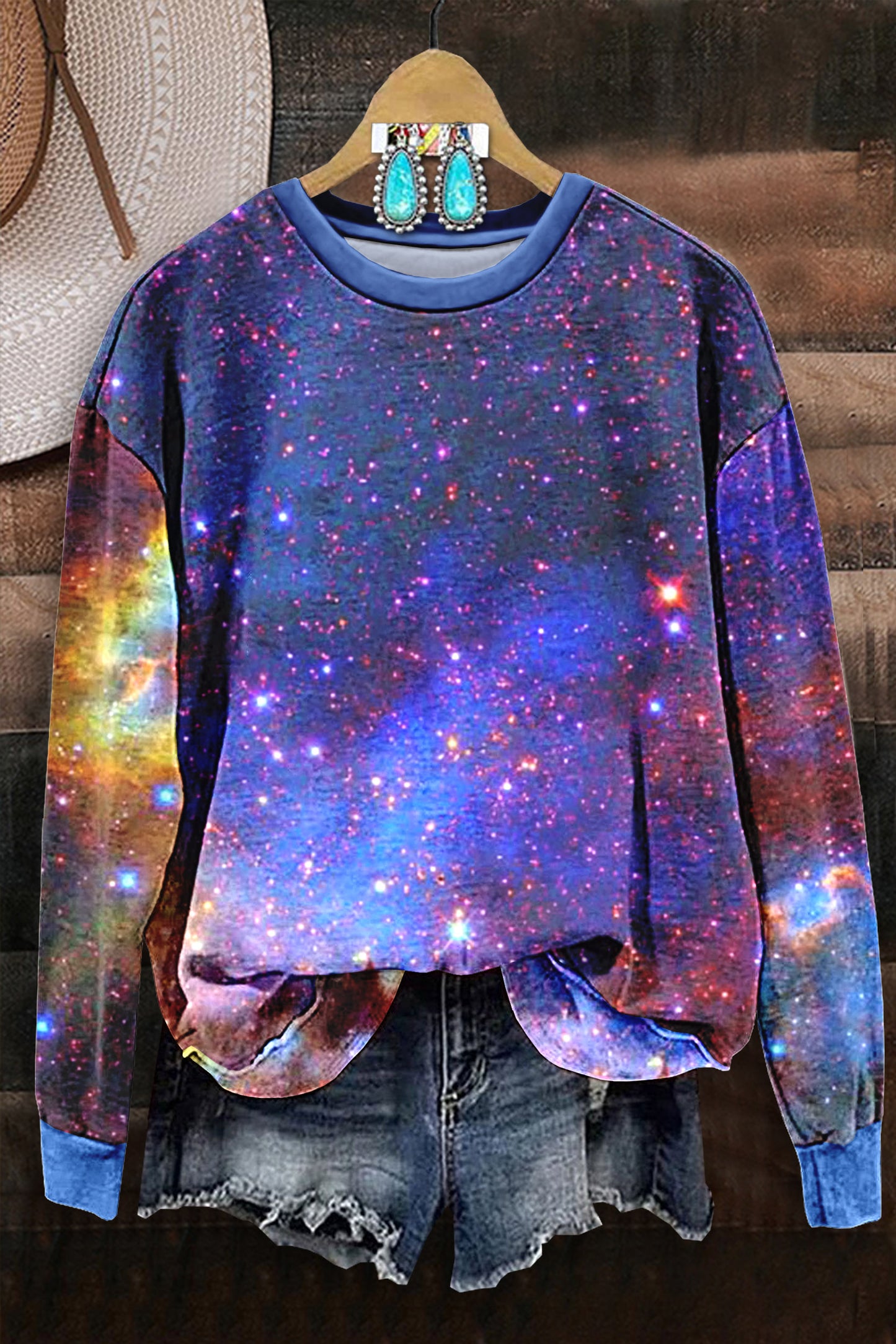 The Wizard Nebula Print Sweatshirt