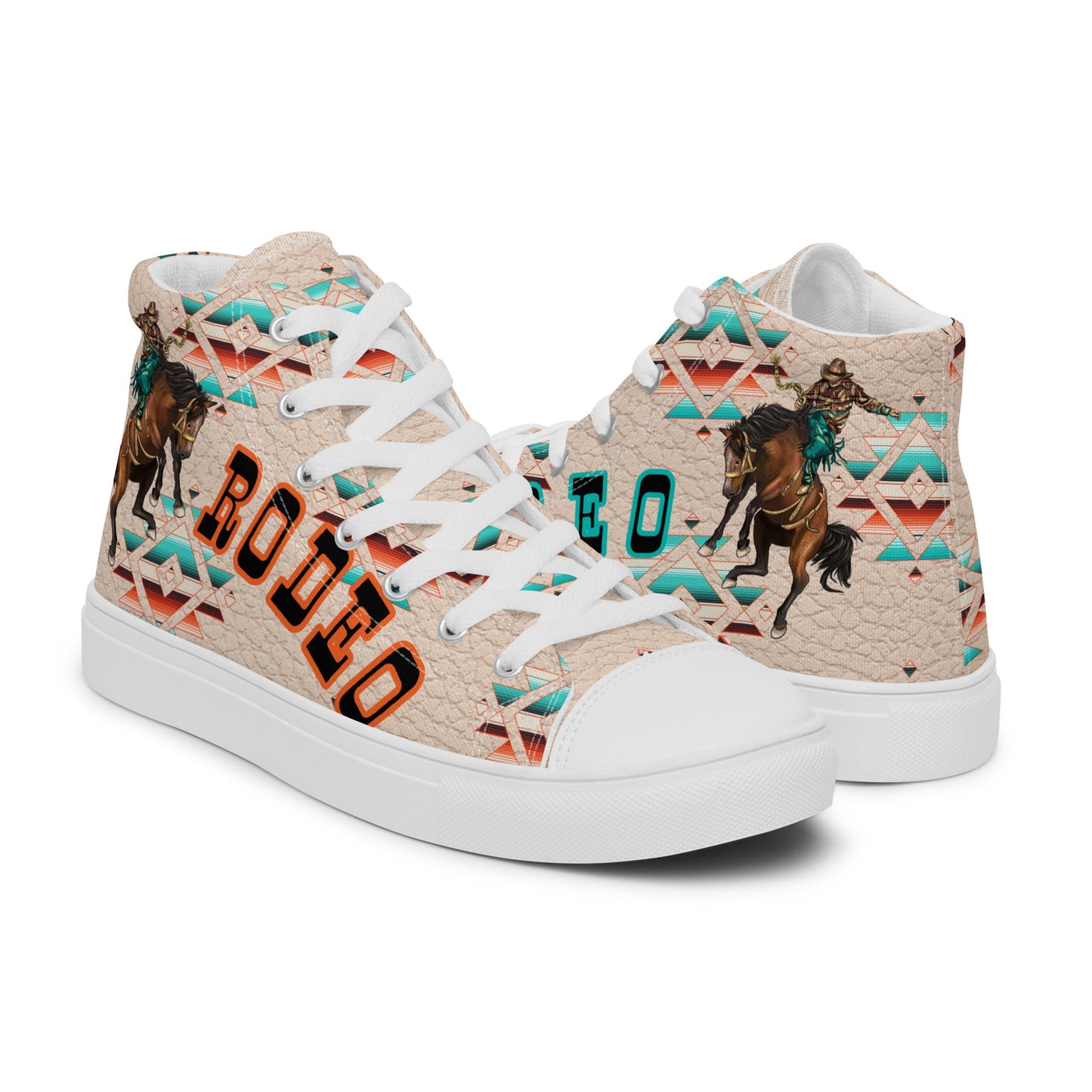 Rodeo Aztec Women__ high top canvas shoes