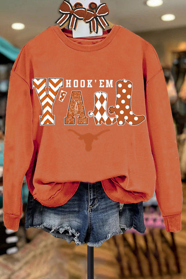 Hookem Yall Texas Longhorns Sweatshirt