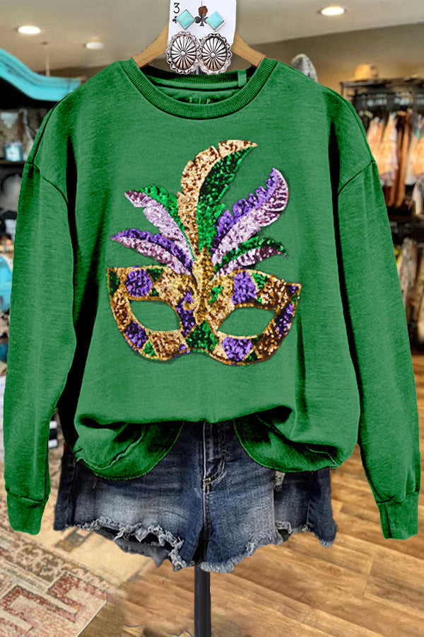 Casual Mardi Gras Sweatshirt