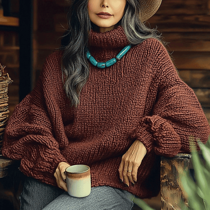 Women's Winter Knitted Warm Turtleneck Sweater