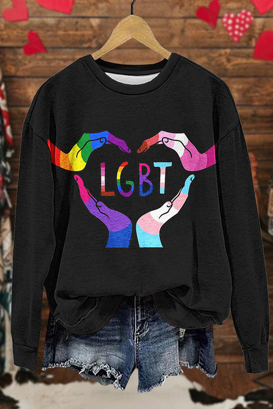 LGBT Hand Heart Sweatshirt