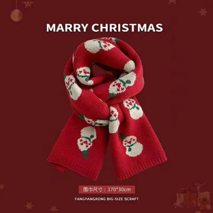 Unisex Santa Claus Knitted Scarf