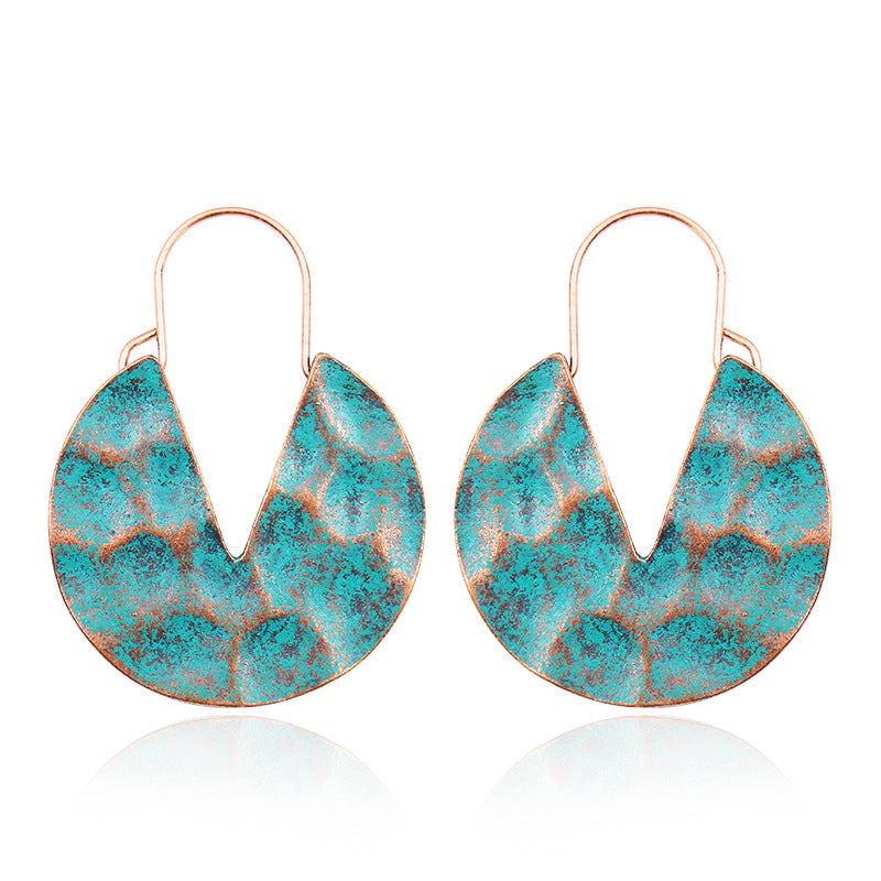 Women's Bohemian Court Hollow U-shaped Earrings