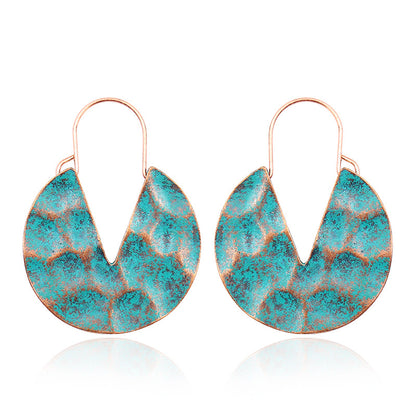 Women's Bohemian Court Hollow U-shaped Earrings