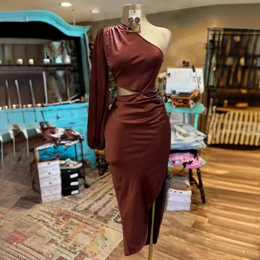 Women's One Shoulder Casual Dress