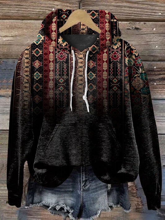 Aztec Pattern Art Print Casual Sweatshirt