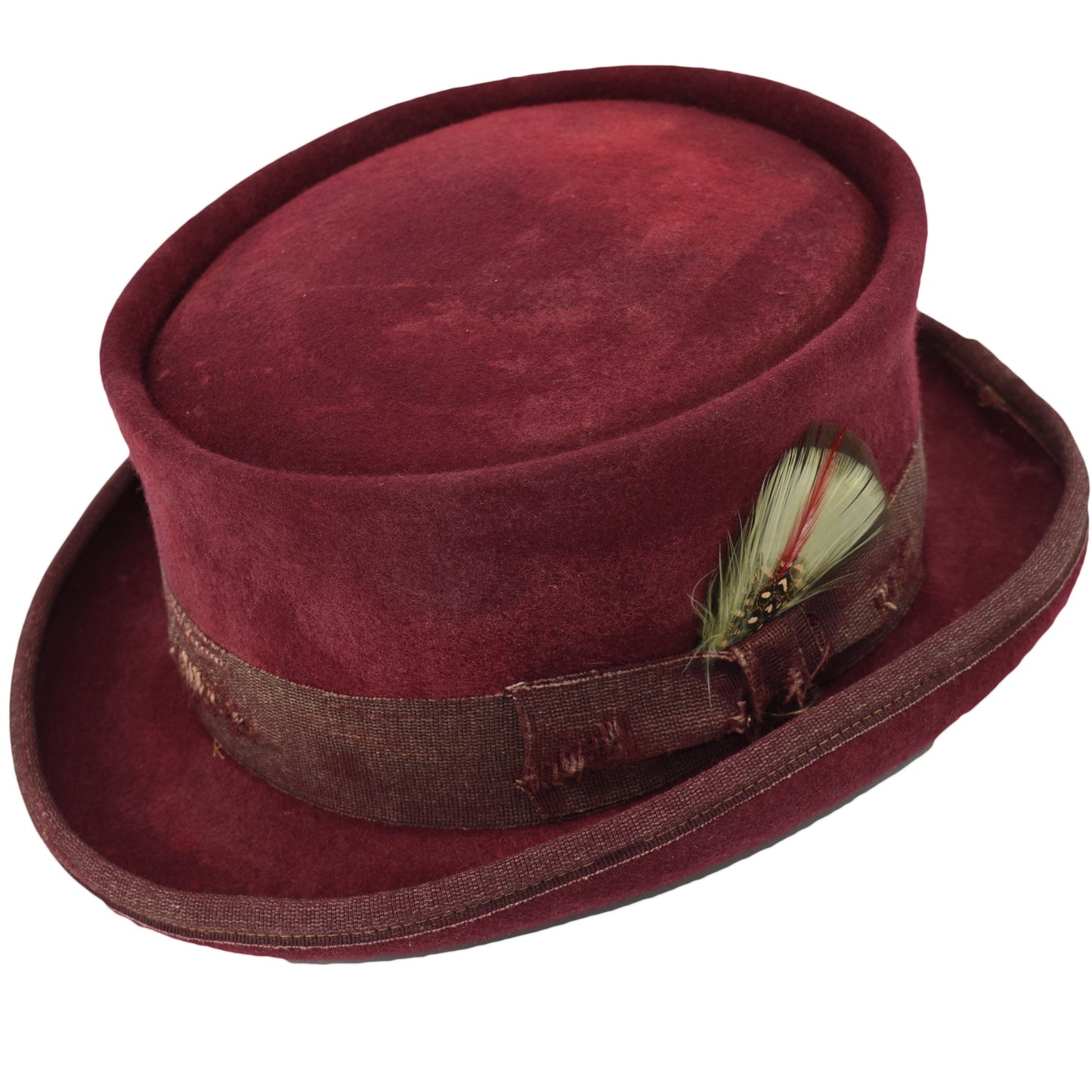 Western Desert Top handmade Sergio Anzani Hatmaker-wine