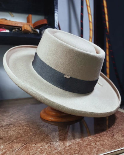 Wide Brim Porkpie Hat