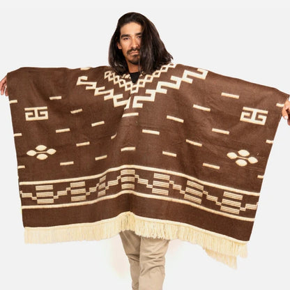 Clint Eastwood Poncho - Alpaca Wool handmade poncho from South America