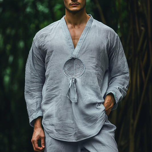 Men's Ethnic Light Casual Linen Shirt