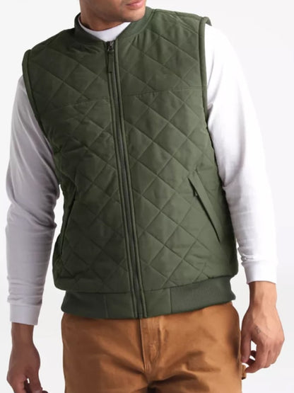 Men's Vintage Western Fleece Thermal Vest