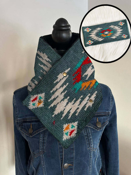 Mesa Aztec Scarf with Matching Headband