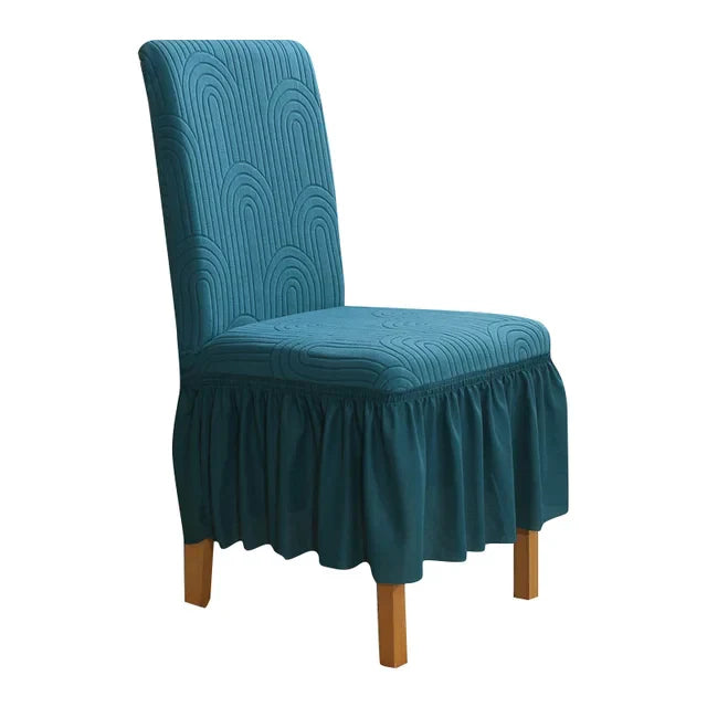 Plush Chair Cover With skirt