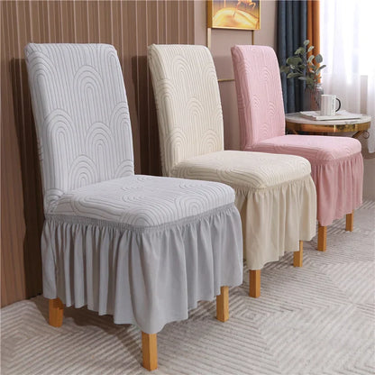 Plush Chair Cover With skirt