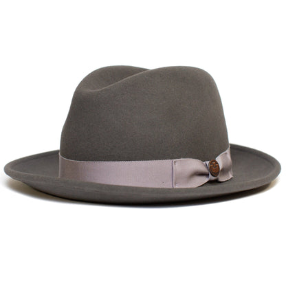 Felt Finery Series Butterfly Bow Accent Wool Fedora Hat