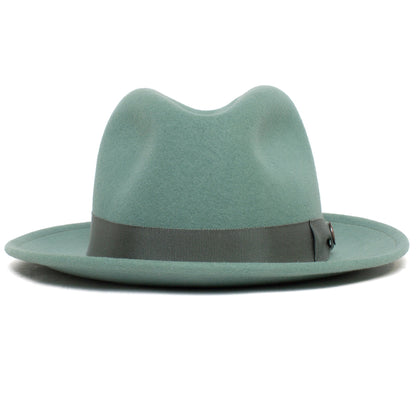 Felt Finery Series Butterfly Bow Accent Wool Fedora Hat