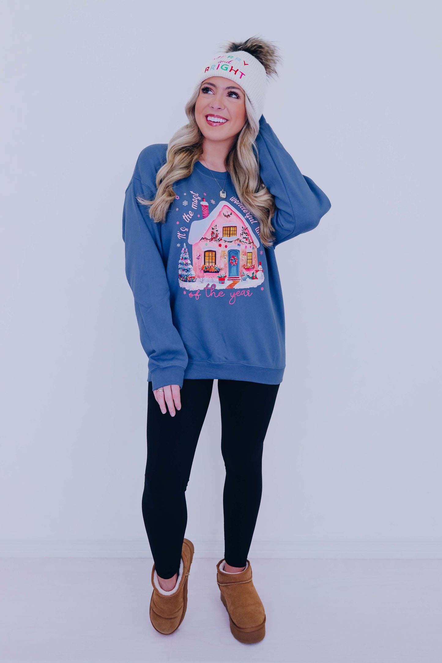 Gingerbread House "It's The Most Wonderful.." Graphic Sweatshirt