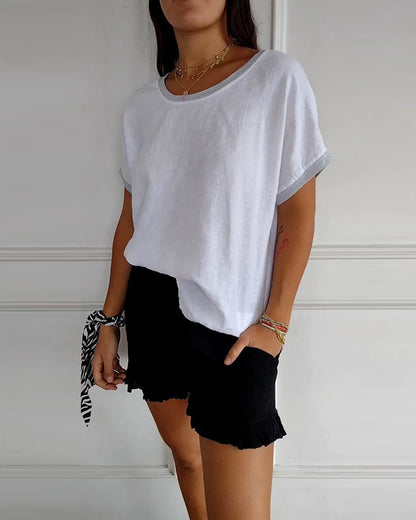 Round Neck Loose T-shirt