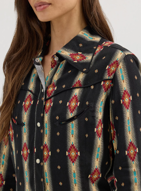 Women's Western Print Shirt