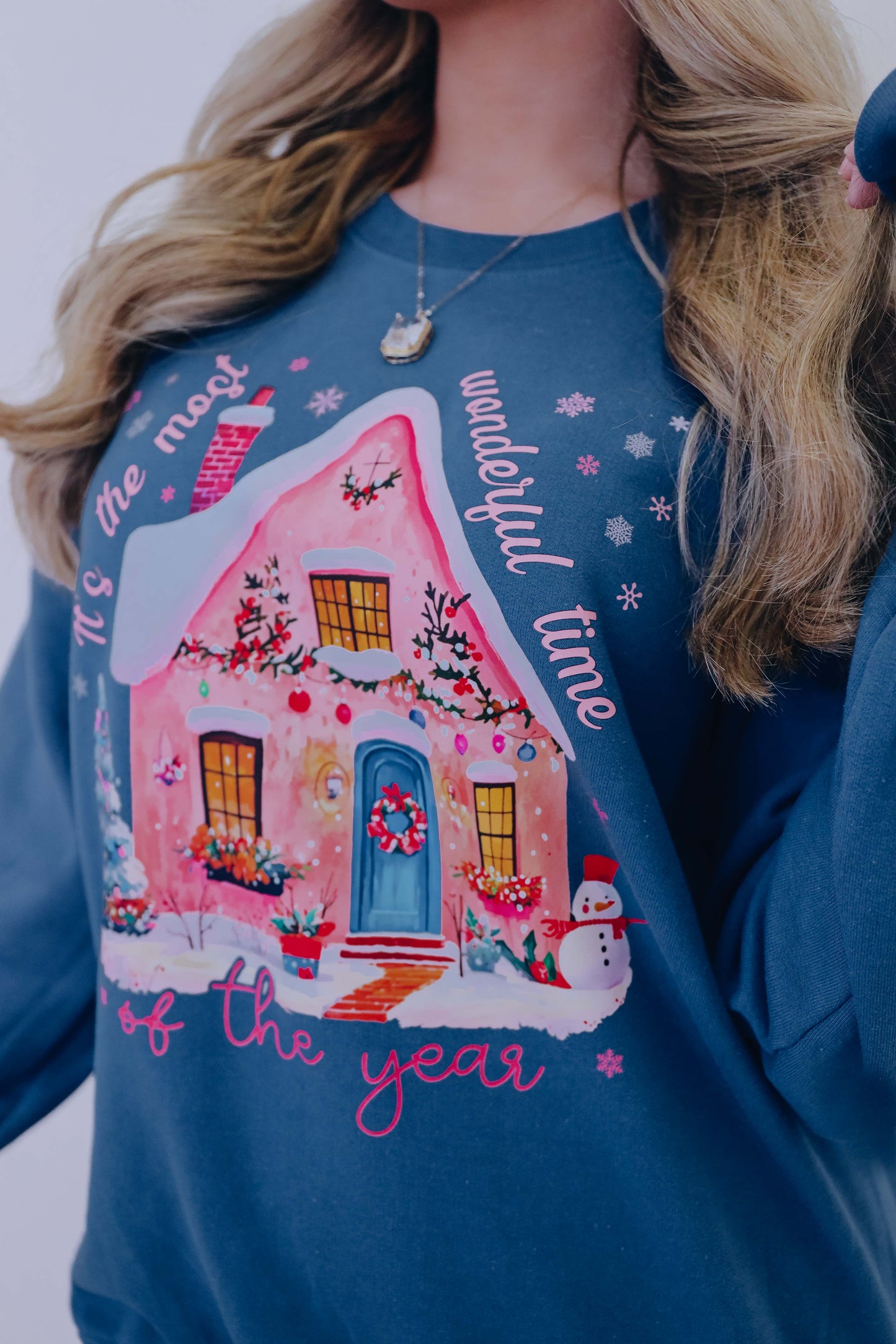 Gingerbread House "It's The Most Wonderful.." Graphic Sweatshirt