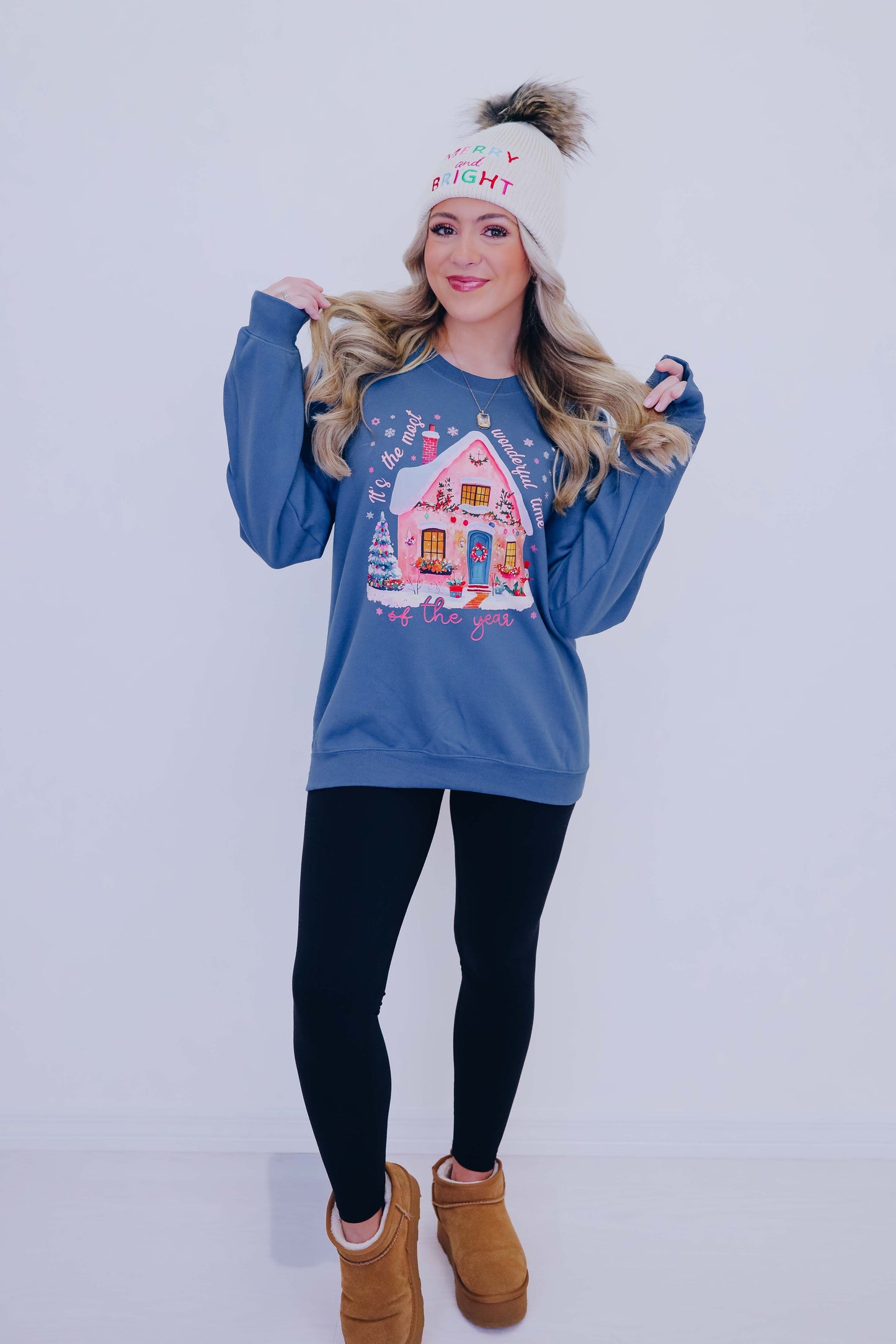 Gingerbread House "It's The Most Wonderful.." Graphic Sweatshirt