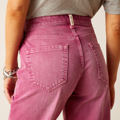 Pretty In Pink Wide Cropped Jean