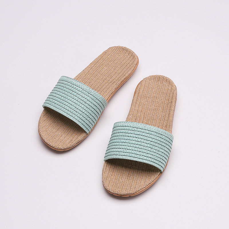 Linen slippers