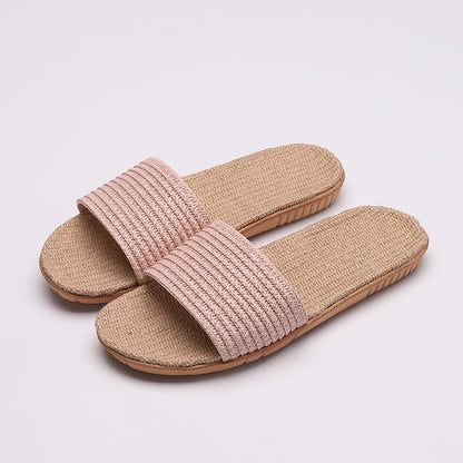 Linen slippers