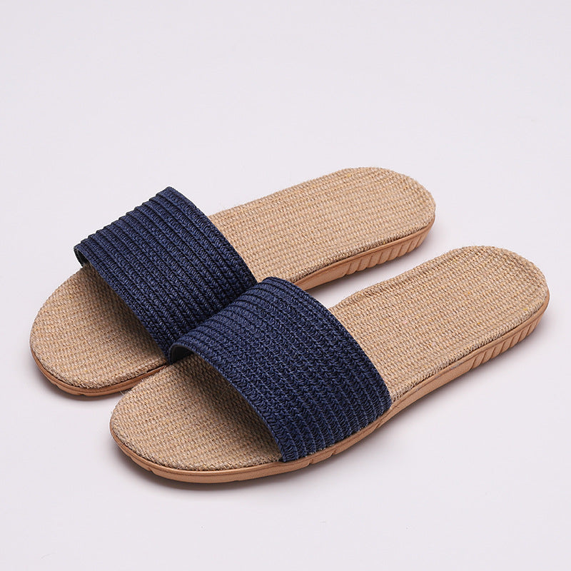 Linen slippers