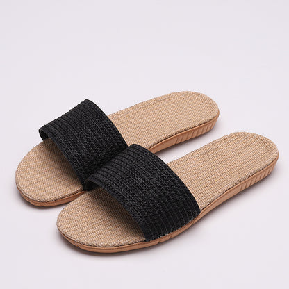 Linen slippers