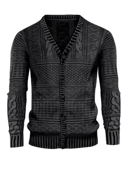 Men's Vintage Knit Cardigan Sweater