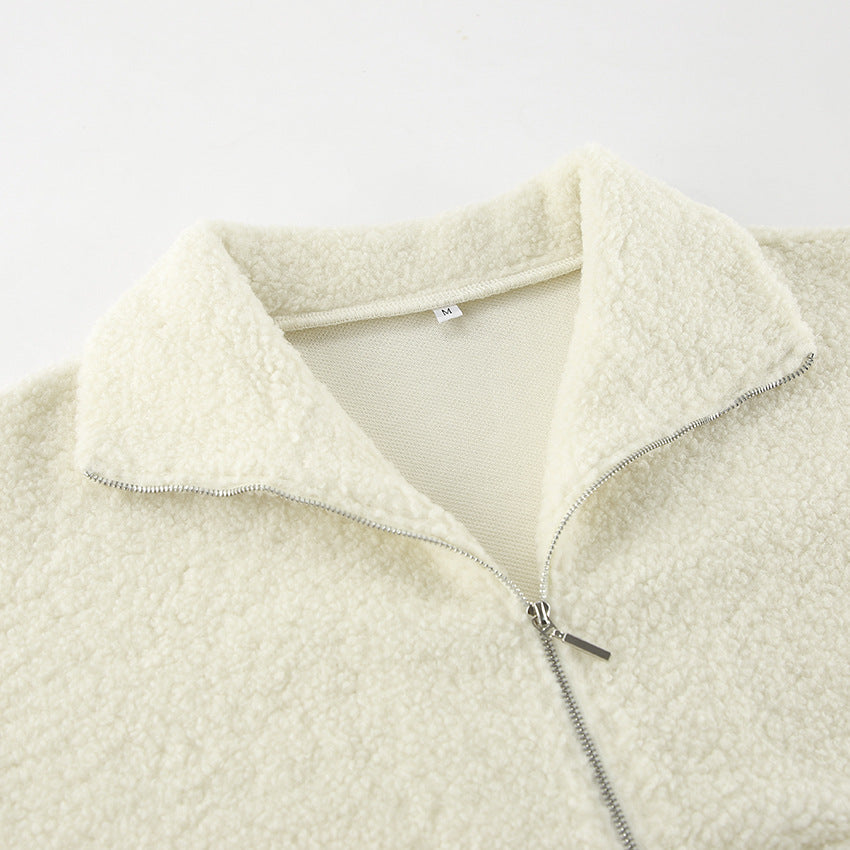 Luna Sherpa Quarter-Zip Teddy Pullover