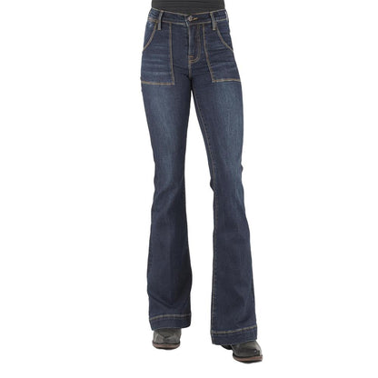 Stetson June Dark Wash High Waisted Trouser Jeans