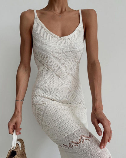 Bohemian Knitted Bodycon Slip Dress