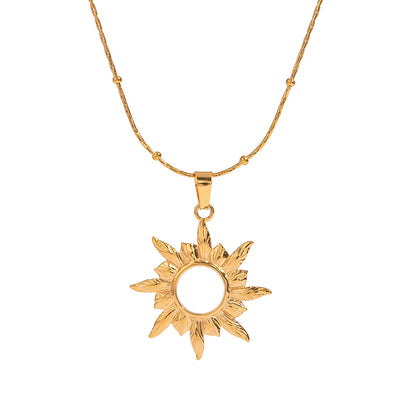 Women's Sun Pendant Necklace