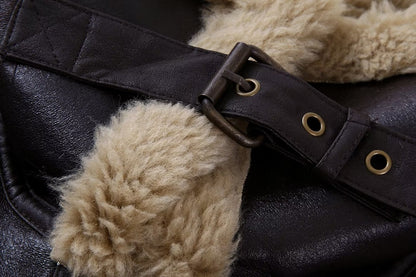 Celeste Luxe Shearling Aviator Jacket