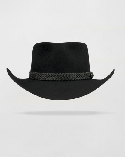 Cattleman__ Crown Felt Cowboy Hat