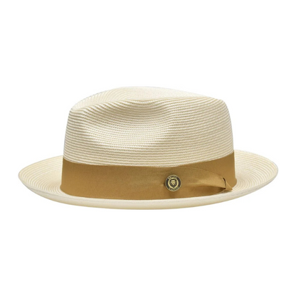 Vintage Vogue Natural Straw Fedora Hat