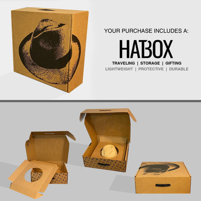 Advanced Original Panama Natural Toquilla Straw | SHACKLETON-Handwoven in Ecuador(HatBox Included)